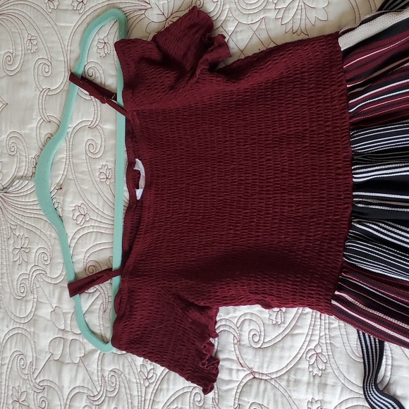 Wide Leg Scrunch Top Jumpsuit (No Boundaries) - Size M - Picture 2 of 6